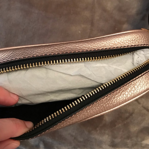 NEW Rose Gold Leather Marc Jacobs zoom crossbody - Picture 5 of 7